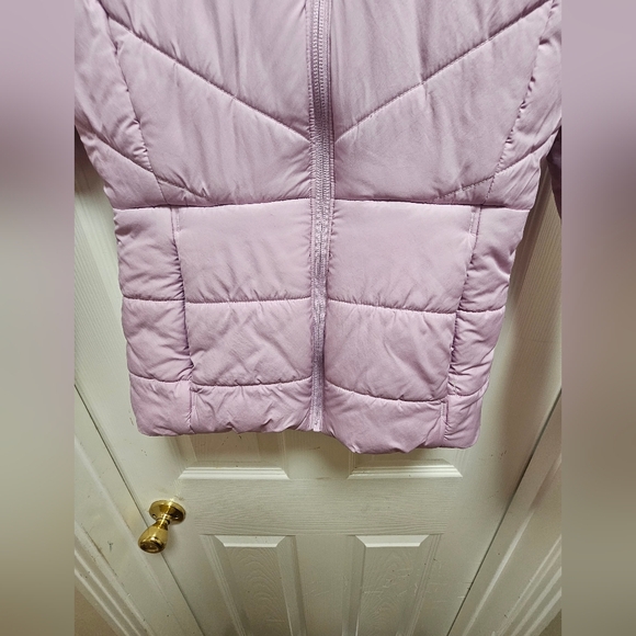 Columbia Girls Purple Hooded Jacket Size M (10/12) Zip Front Pockets - Picture 5 of 9